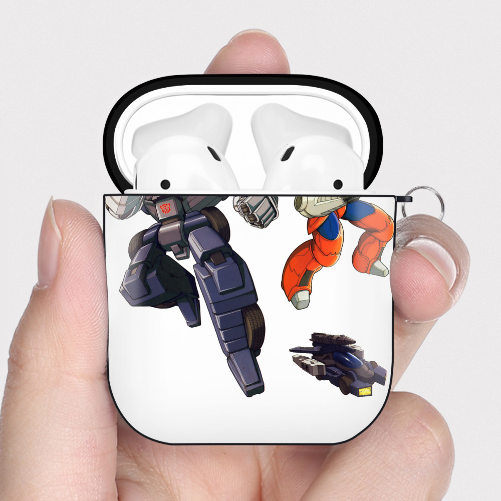 （画像用）  AirPods 第2世代保護ケース ハードシェル ブラック 耐衝撃・防指紋・カラビナ付き
