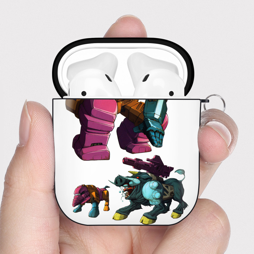 （画像用）  AirPods 第2世代保護ケース ハードシェル ブラック 耐衝撃・防指紋・カラビナ付き