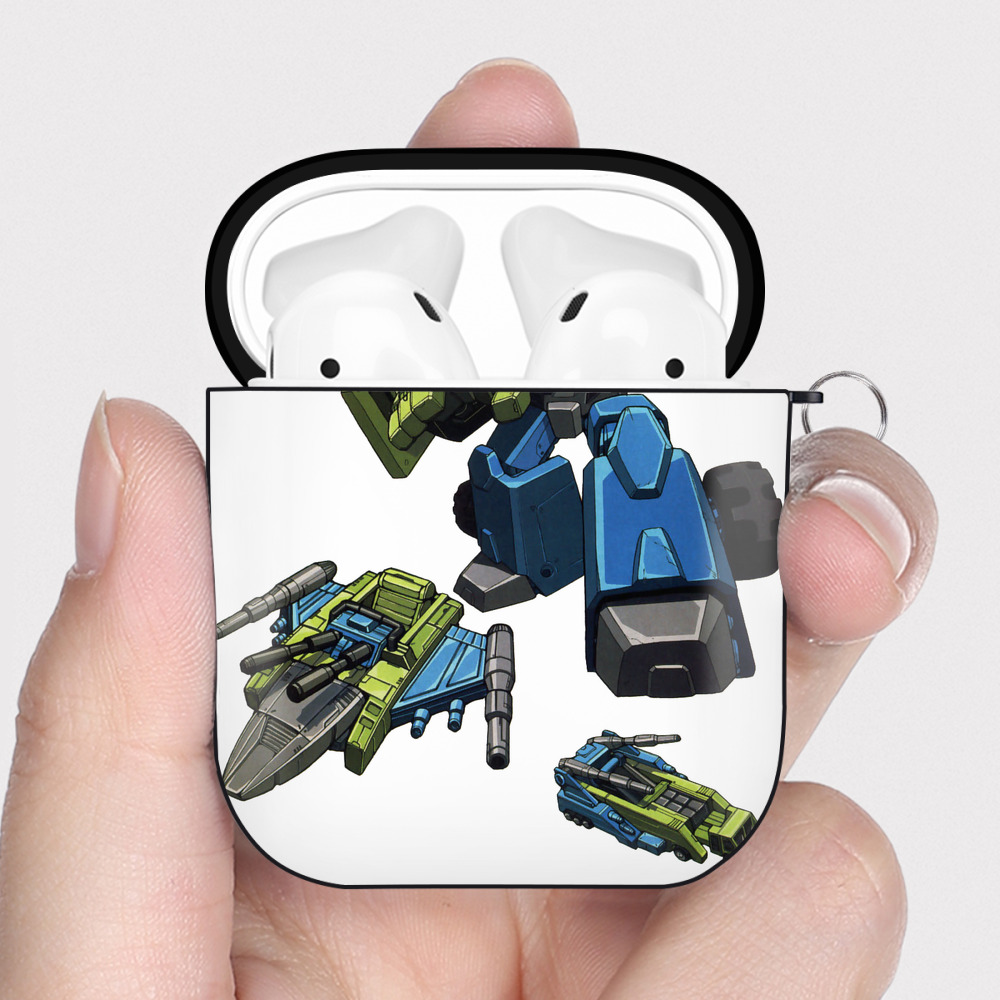 （画像用）  AirPods 第2世代保護ケース ハードシェル ブラック 耐衝撃・防指紋・カラビナ付き