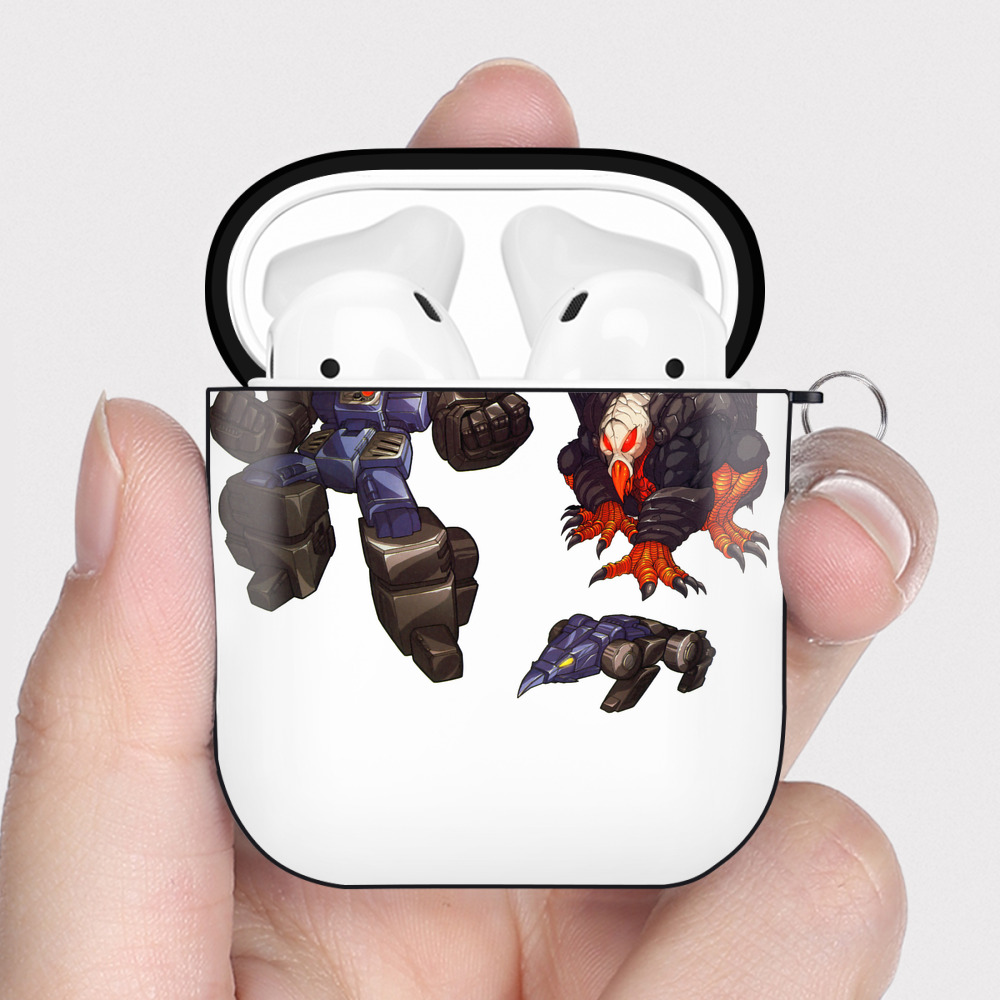 （画像用）  AirPods 第2世代保護ケース ハードシェル ブラック 耐衝撃・防指紋・カラビナ付き