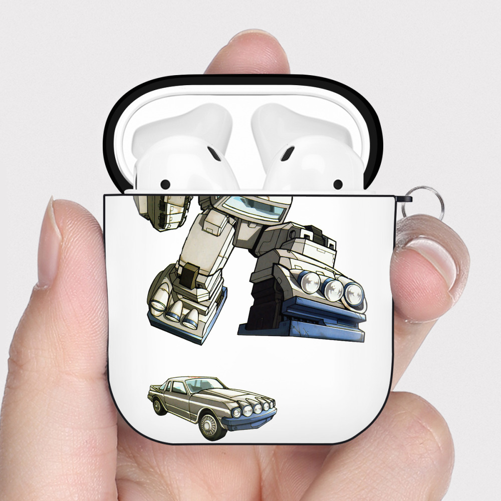 （画像用）  AirPods 第2世代保護ケース ハードシェル ブラック 耐衝撃・防指紋・カラビナ付き