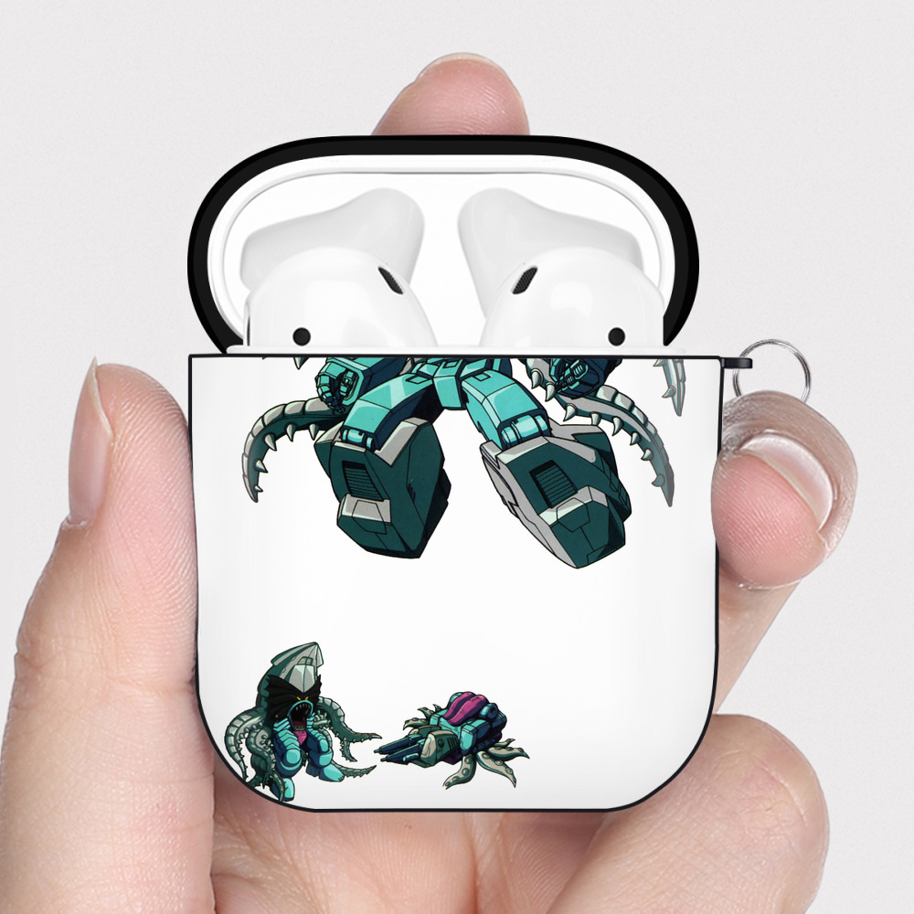 （画像用）  AirPods 第2世代保護ケース ハードシェル ブラック 耐衝撃・防指紋・カラビナ付き
