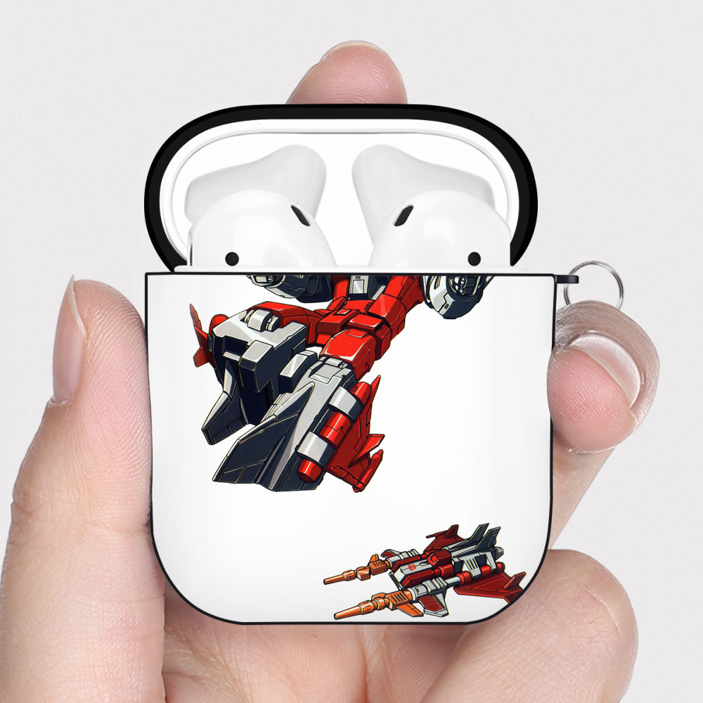 （画像用）  AirPods 第2世代保護ケース ハードシェル ブラック 耐衝撃・防指紋・カラビナ付き