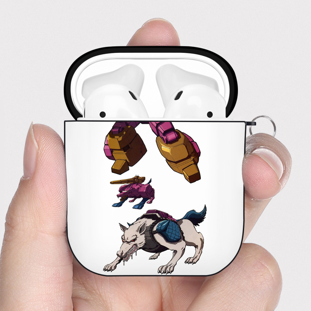 （画像用）  AirPods 第2世代保護ケース ハードシェル ブラック 耐衝撃・防指紋・カラビナ付き