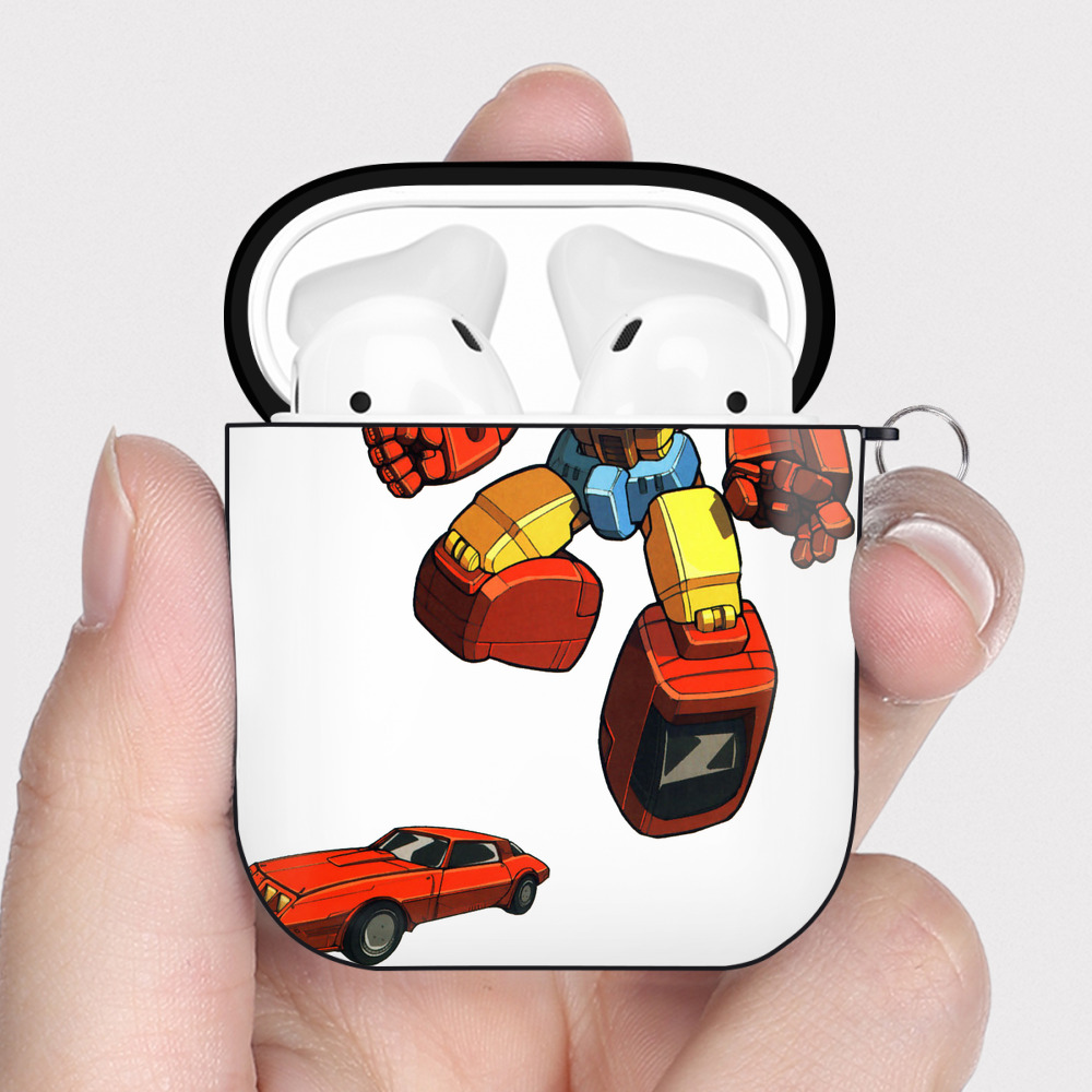 （画像用）  AirPods 第2世代保護ケース ハードシェル ブラック 耐衝撃・防指紋・カラビナ付き