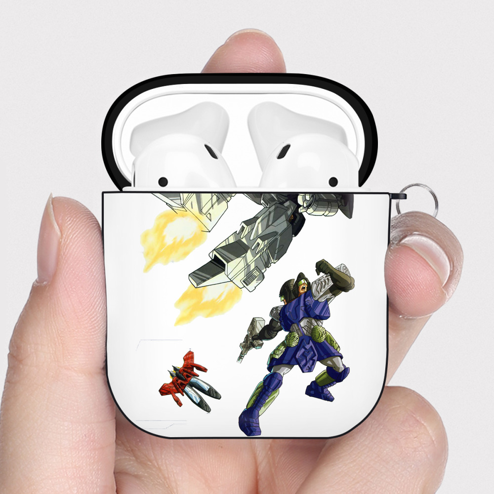 （画像用）  AirPods 第2世代保護ケース ハードシェル ブラック 耐衝撃・防指紋・カラビナ付き