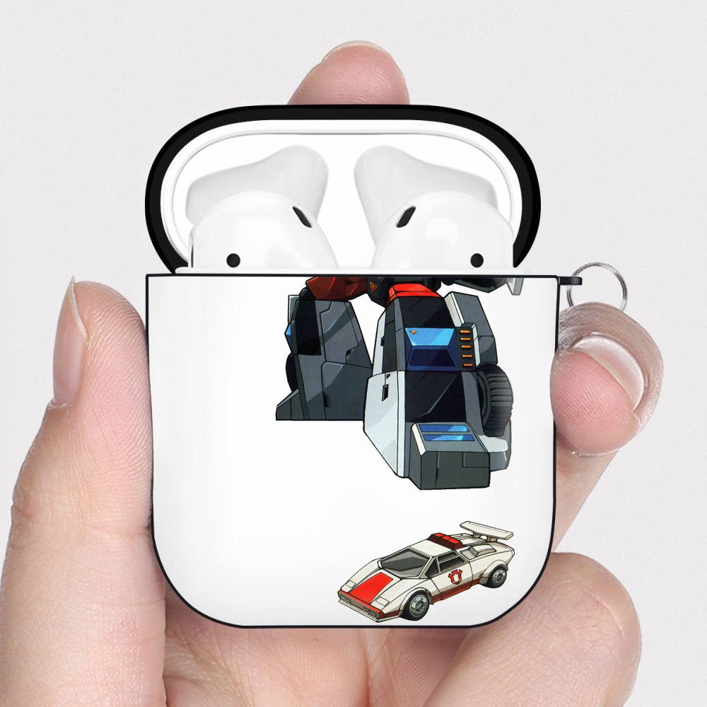 （画像用）  AirPods 第2世代保護ケース ハードシェル ブラック 耐衝撃・防指紋・カラビナ付き