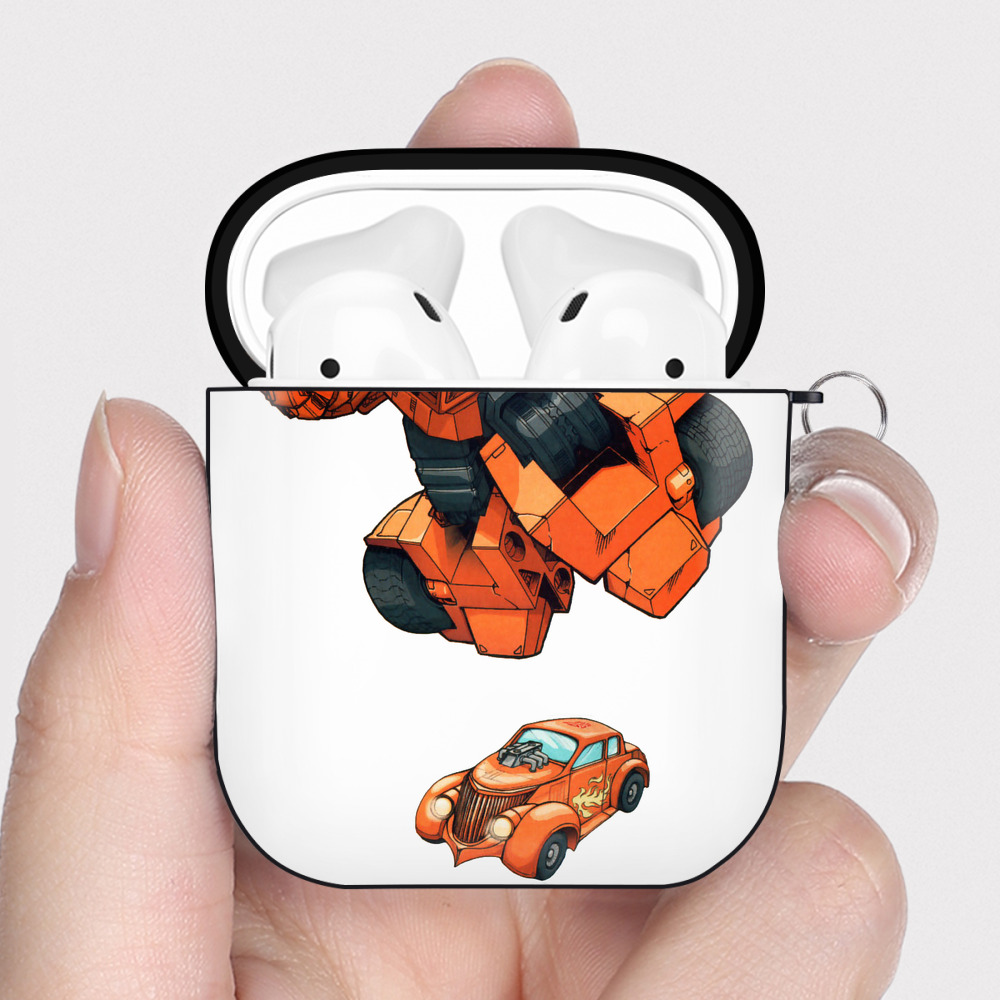 （画像用）  AirPods 第2世代保護ケース ハードシェル ブラック 耐衝撃・防指紋・カラビナ付き