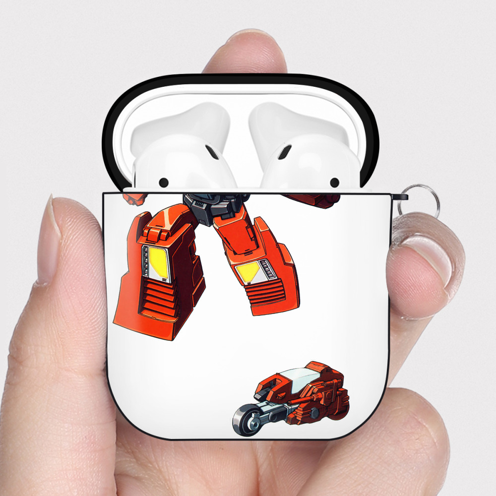（画像用）  AirPods 第2世代保護ケース ハードシェル ブラック 耐衝撃・防指紋・カラビナ付き