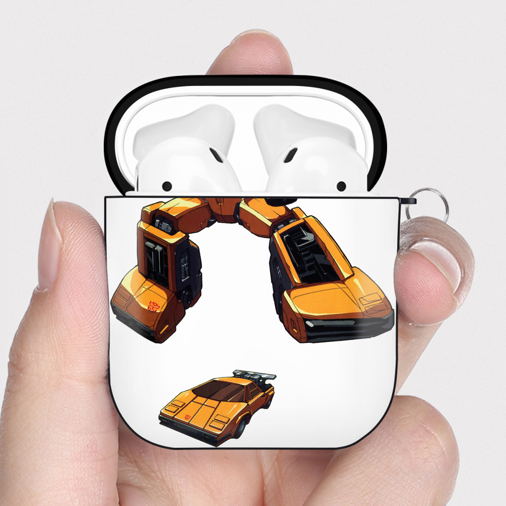 （画像用）  AirPods 第2世代保護ケース ハードシェル ブラック 耐衝撃・防指紋・カラビナ付き