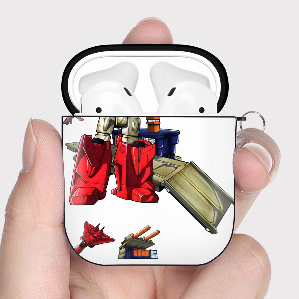 （画像用）  AirPods 第2世代保護ケース ハードシェル ブラック 耐衝撃・防指紋・カラビナ付き