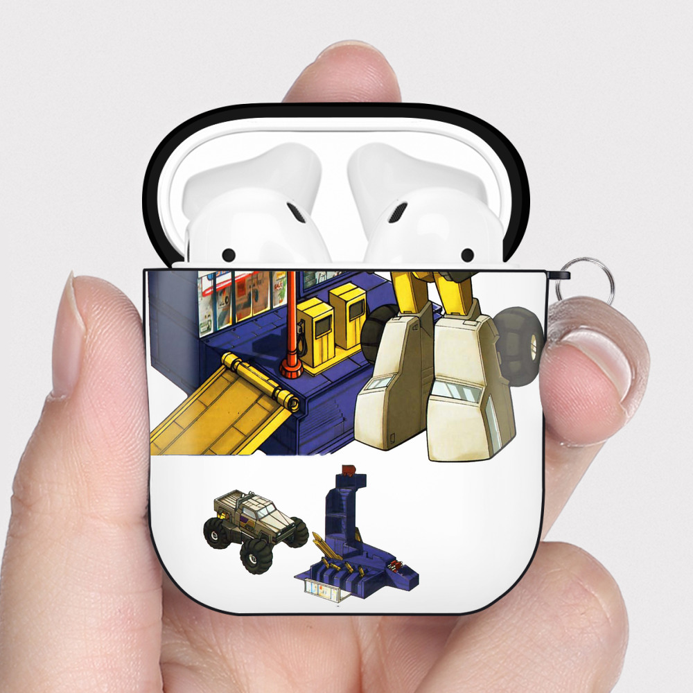 （画像用）  AirPods 第2世代保護ケース ハードシェル ブラック 耐衝撃・防指紋・カラビナ付き