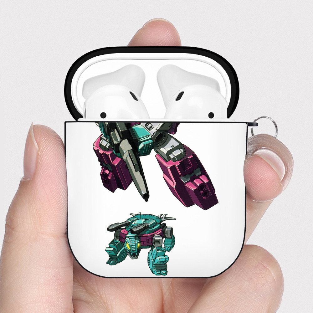 （画像用）  AirPods 第2世代保護ケース ハードシェル ブラック 耐衝撃・防指紋・カラビナ付き