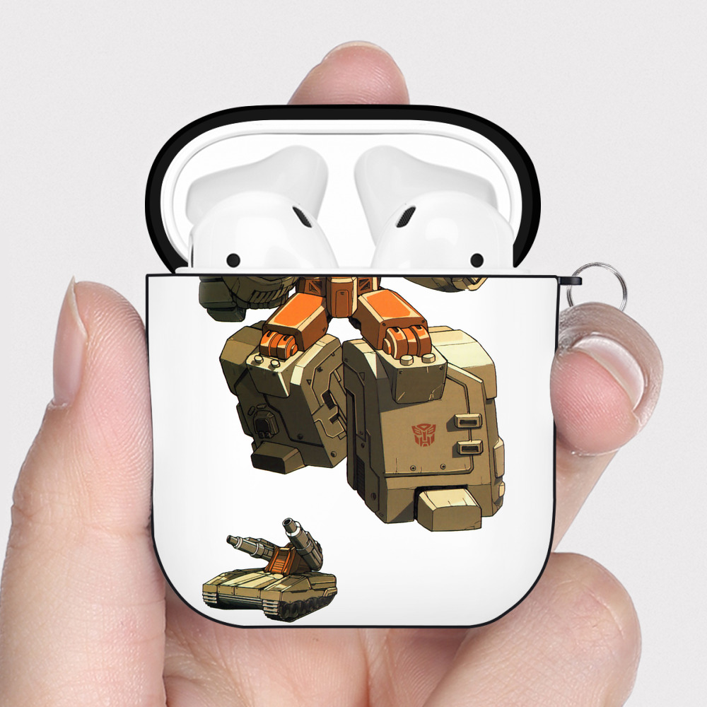 （画像用）  AirPods 第2世代保護ケース ハードシェル ブラック 耐衝撃・防指紋・カラビナ付き