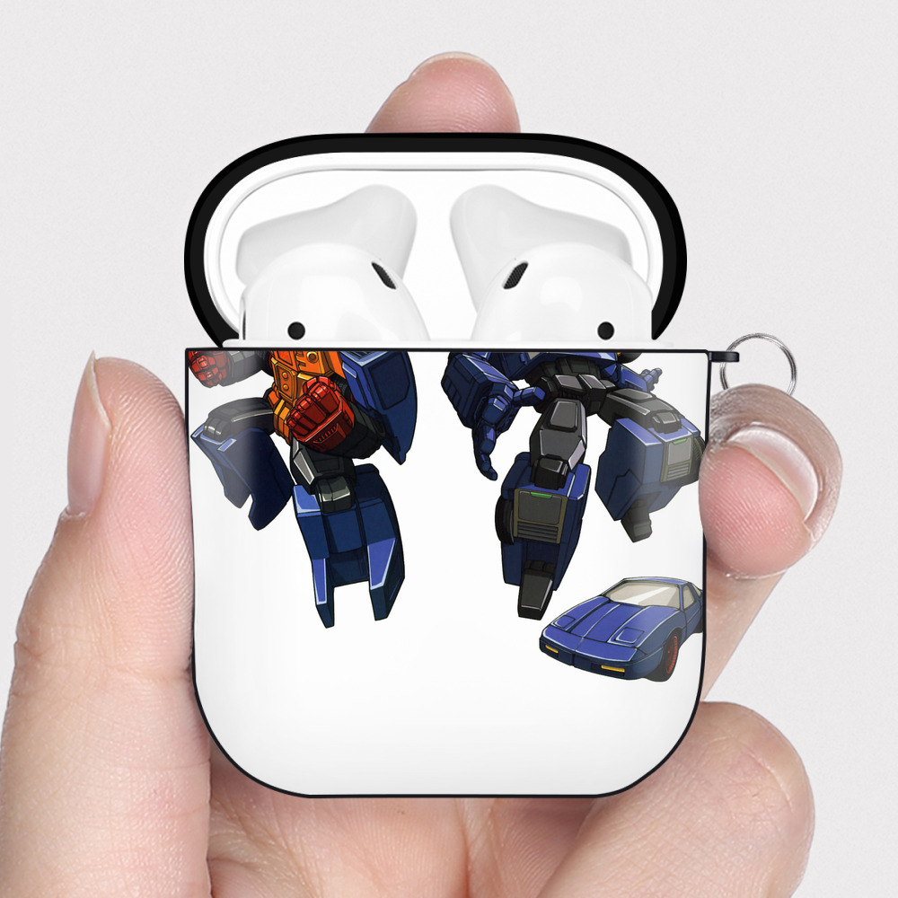 （画像用）  AirPods 第2世代保護ケース ハードシェル ブラック 耐衝撃・防指紋・カラビナ付き
