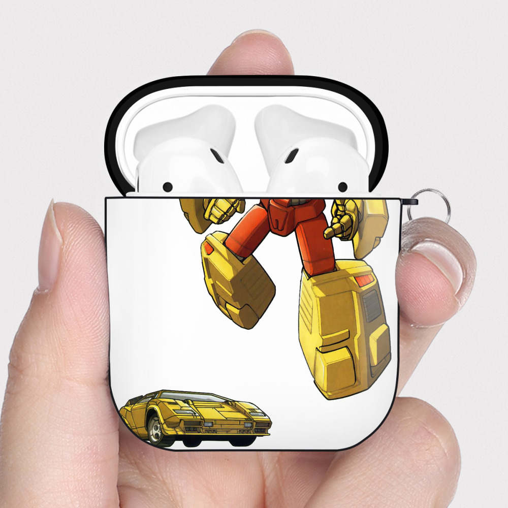 （画像用）  AirPods 第2世代保護ケース ハードシェル ブラック 耐衝撃・防指紋・カラビナ付き