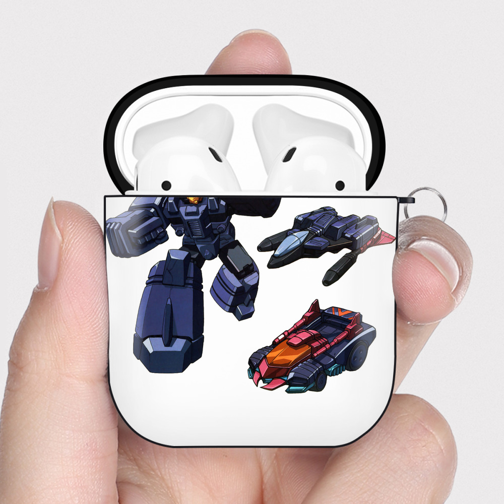 （画像用）  AirPods 第2世代保護ケース ハードシェル ブラック 耐衝撃・防指紋・カラビナ付き