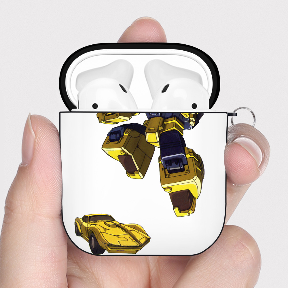 （画像用）  AirPods 第2世代保護ケース ハードシェル ブラック 耐衝撃・防指紋・カラビナ付き