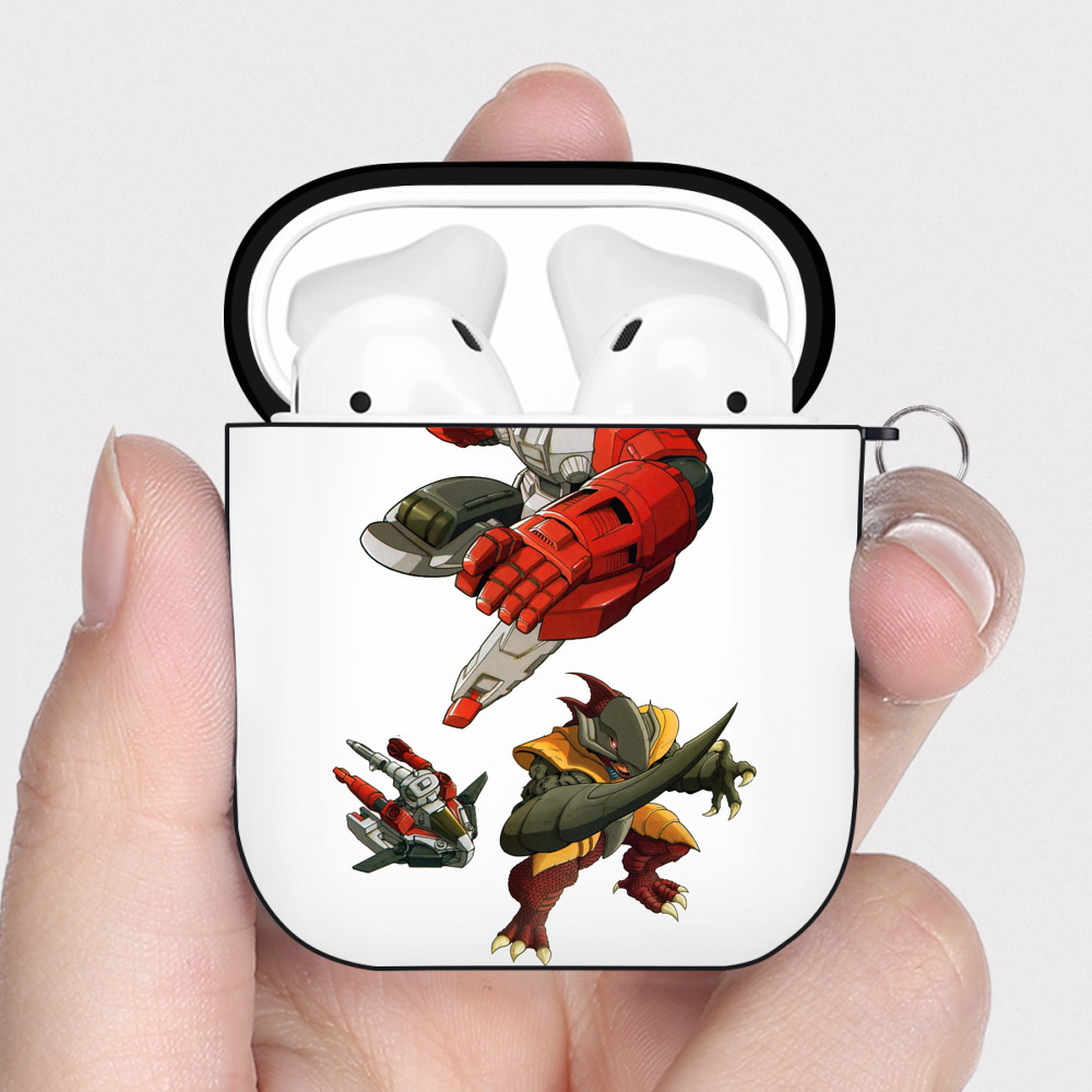 （画像用）  AirPods 第2世代保護ケース ハードシェル ブラック 耐衝撃・防指紋・カラビナ付き