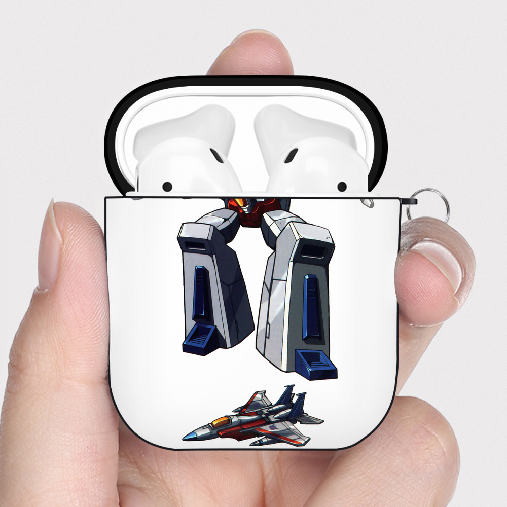 （画像用）  AirPods 第2世代保護ケース ハードシェル ブラック 耐衝撃・防指紋・カラビナ付き