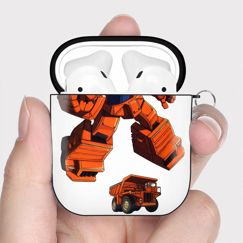 （画像用）  AirPods 第2世代保護ケース ハードシェル ブラック 耐衝撃・防指紋・カラビナ付き