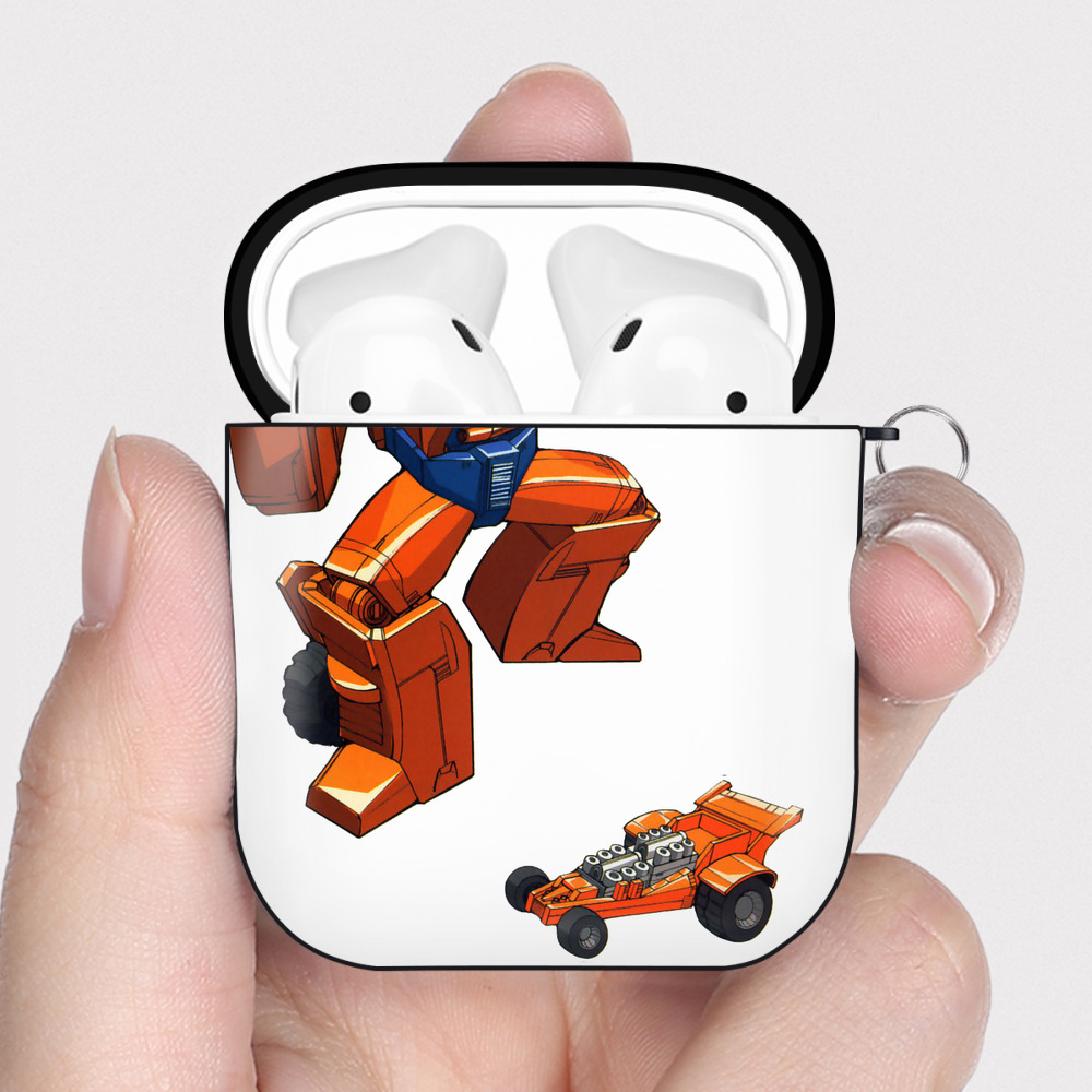 （画像用）  AirPods 第2世代保護ケース ハードシェル ブラック 耐衝撃・防指紋・カラビナ付き