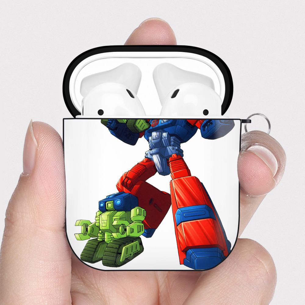 （画像用）  AirPods 第2世代保護ケース ハードシェル ブラック 耐衝撃・防指紋・カラビナ付き