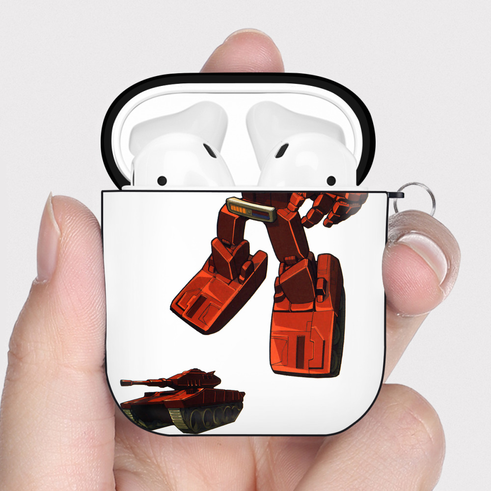 （画像用）  AirPods 第2世代保護ケース ハードシェル ブラック 耐衝撃・防指紋・カラビナ付き