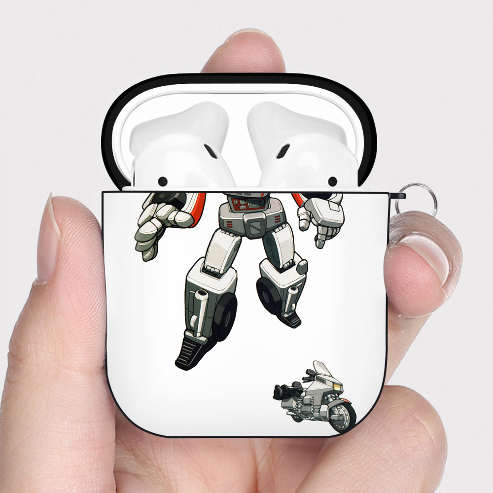 （画像用）  AirPods 第2世代保護ケース ハードシェル ブラック 耐衝撃・防指紋・カラビナ付き