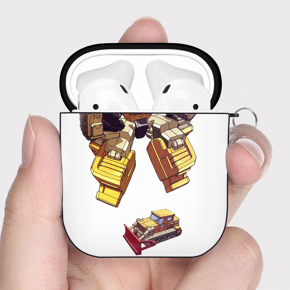 （画像用）  AirPods 第2世代保護ケース ハードシェル ブラック 耐衝撃・防指紋・カラビナ付き