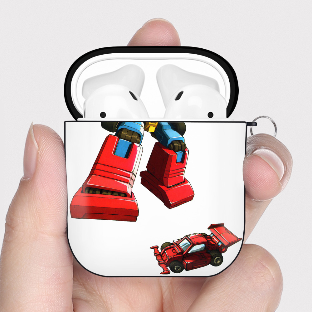 （画像用）  AirPods 第2世代保護ケース ハードシェル ブラック 耐衝撃・防指紋・カラビナ付き