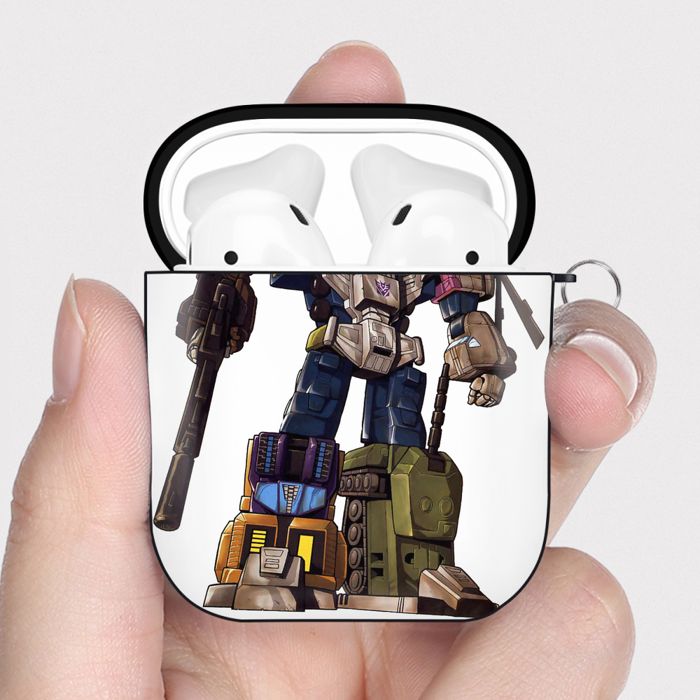 （画像用）  AirPods 第2世代保護ケース ハードシェル ブラック 耐衝撃・防指紋・カラビナ付き