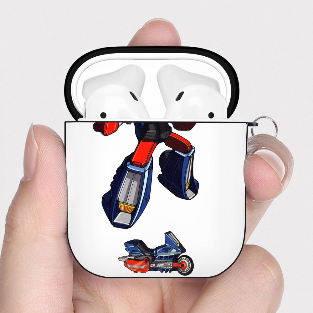 （画像用）  AirPods 第2世代保護ケース ハードシェル ブラック 耐衝撃・防指紋・カラビナ付き