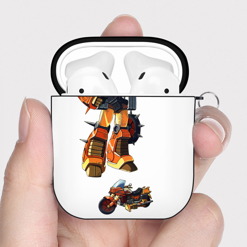 （画像用）  AirPods 第2世代保護ケース ハードシェル ブラック 耐衝撃・防指紋・カラビナ付き