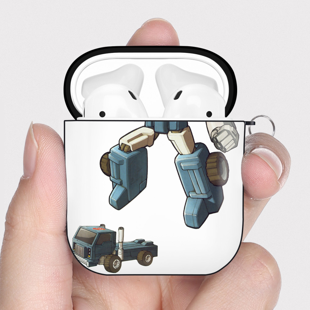 （画像用）  AirPods 第2世代保護ケース ハードシェル ブラック 耐衝撃・防指紋・カラビナ付き