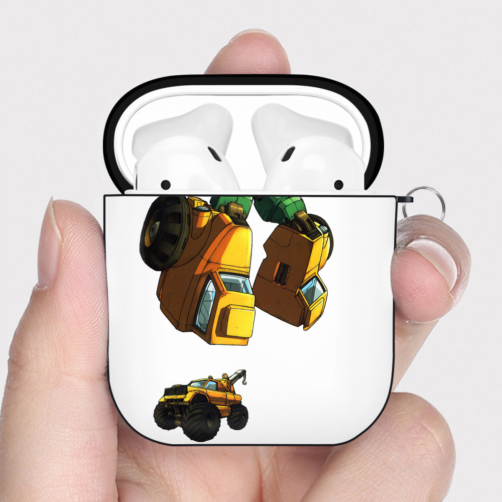 （画像用）  AirPods 第2世代保護ケース ハードシェル ブラック 耐衝撃・防指紋・カラビナ付き