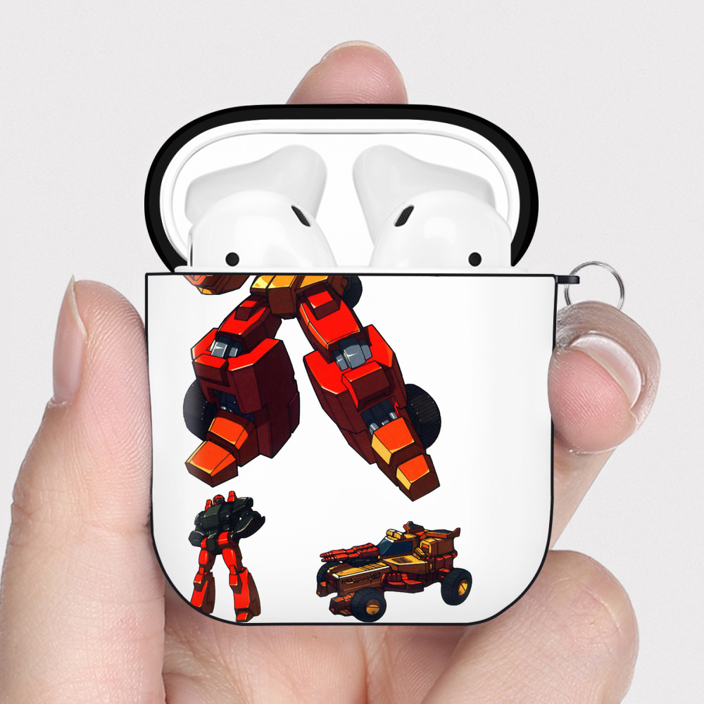 （画像用）  AirPods 第2世代保護ケース ハードシェル ブラック 耐衝撃・防指紋・カラビナ付き