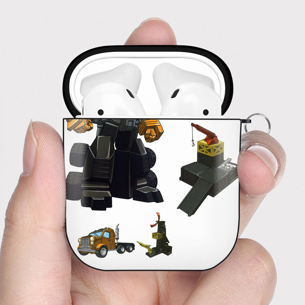 （画像用）  AirPods 第2世代保護ケース ハードシェル ブラック 耐衝撃・防指紋・カラビナ付き