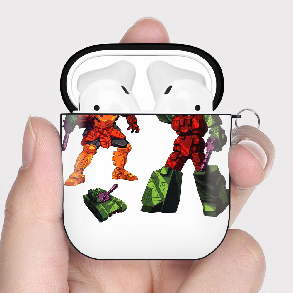 （画像用）  AirPods 第2世代保護ケース ハードシェル ブラック 耐衝撃・防指紋・カラビナ付き