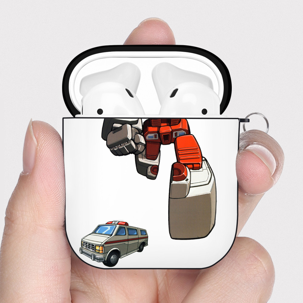 （画像用）  AirPods 第2世代保護ケース ハードシェル ブラック 耐衝撃・防指紋・カラビナ付き