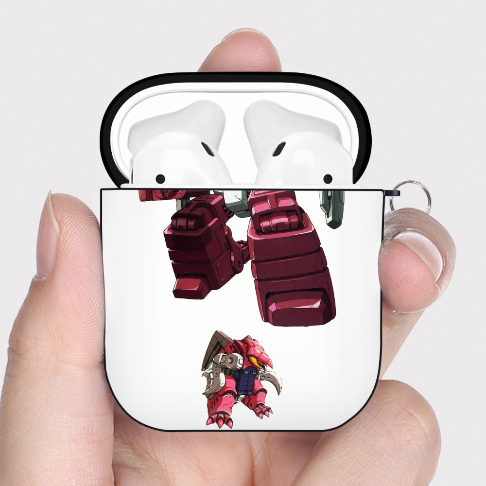 （画像用）  AirPods 第2世代保護ケース ハードシェル ブラック 耐衝撃・防指紋・カラビナ付き