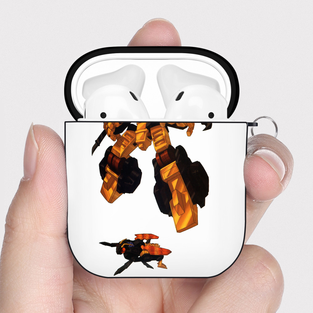 （画像用）  AirPods 第2世代保護ケース ハードシェル ブラック 耐衝撃・防指紋・カラビナ付き