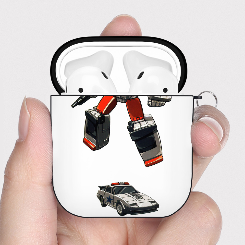 （画像用）  AirPods 第2世代保護ケース ハードシェル ブラック 耐衝撃・防指紋・カラビナ付き