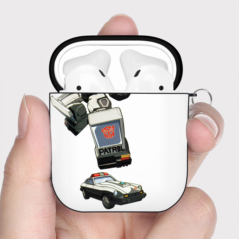 （画像用）  AirPods 第2世代保護ケース ハードシェル ブラック 耐衝撃・防指紋・カラビナ付き
