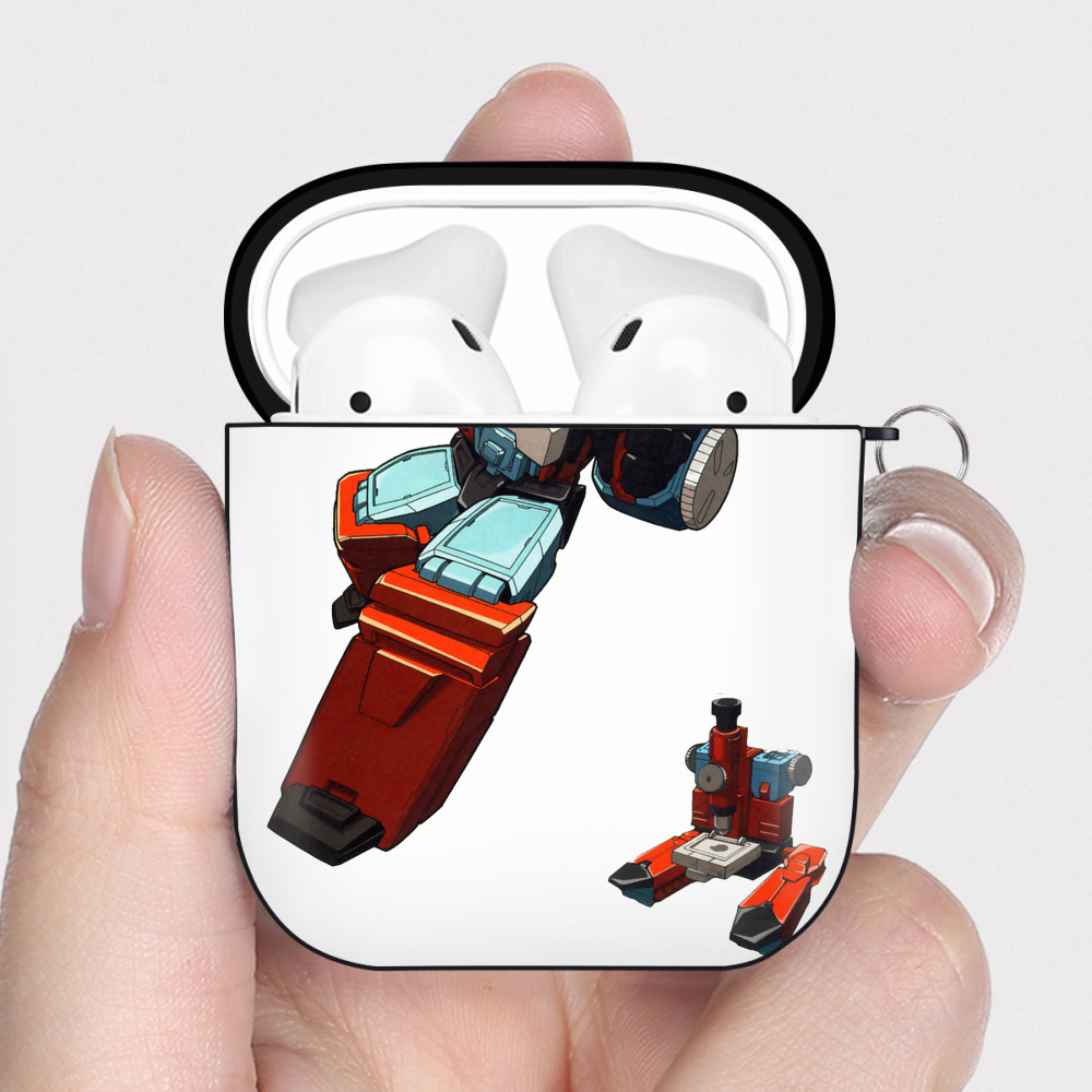 （画像用）  AirPods 第2世代保護ケース ハードシェル ブラック 耐衝撃・防指紋・カラビナ付き