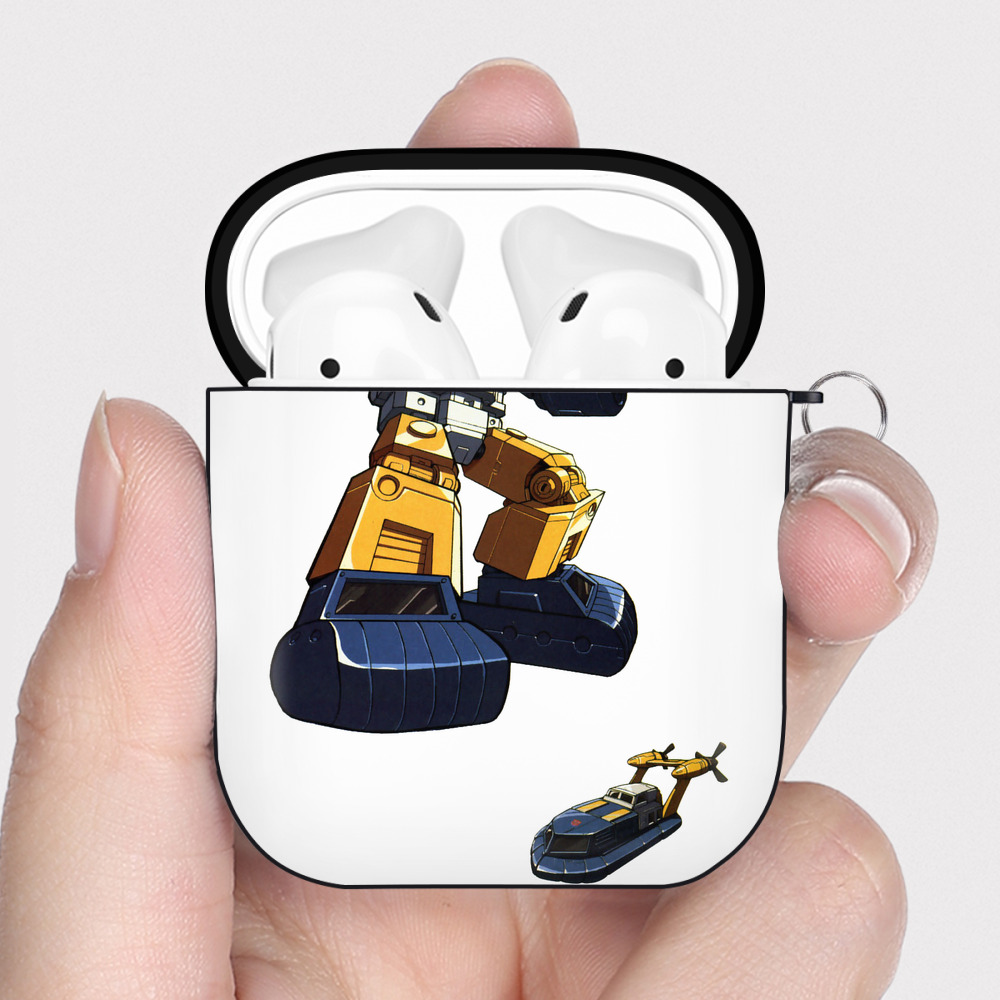（画像用）  AirPods 第2世代保護ケース ハードシェル ブラック 耐衝撃・防指紋・カラビナ付き