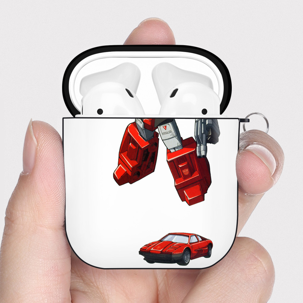 （画像用）  AirPods 第2世代保護ケース ハードシェル ブラック 耐衝撃・防指紋・カラビナ付き