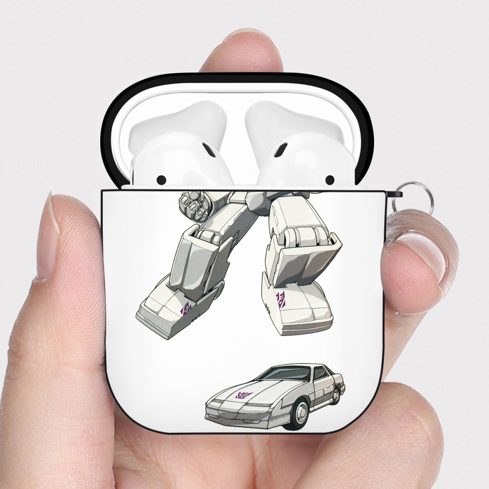 （画像用）  AirPods 第2世代保護ケース ハードシェル ブラック 耐衝撃・防指紋・カラビナ付き