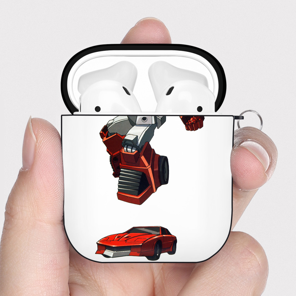 （画像用）  AirPods 第2世代保護ケース ハードシェル ブラック 耐衝撃・防指紋・カラビナ付き