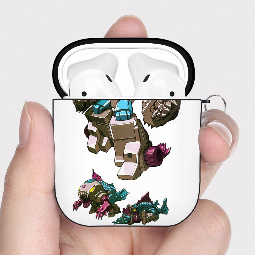 （画像用）  AirPods 第2世代保護ケース ハードシェル ブラック 耐衝撃・防指紋・カラビナ付き